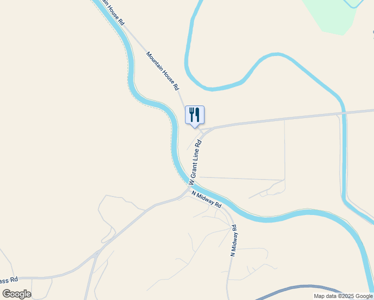 map of restaurants, bars, coffee shops, grocery stores, and more near 16562 West Grantline Road in Tracy