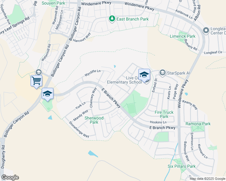map of restaurants, bars, coffee shops, grocery stores, and more near 817 Mornington Court in San Ramon