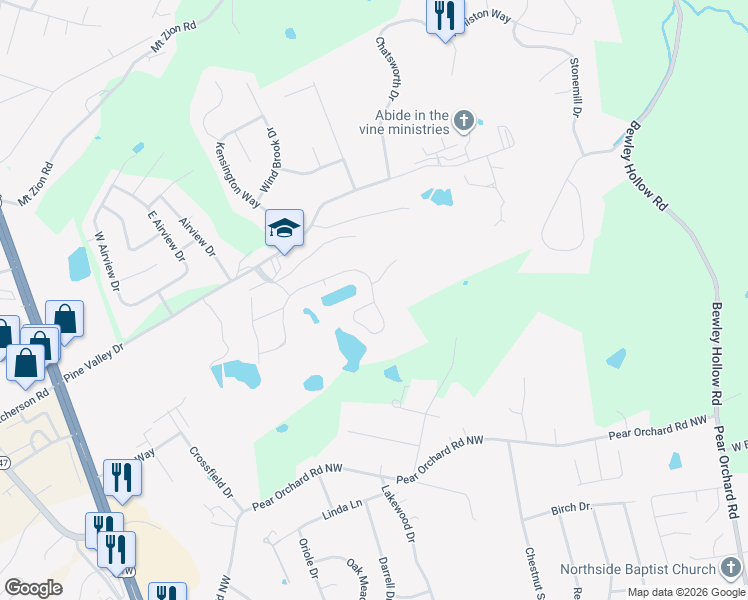 map of restaurants, bars, coffee shops, grocery stores, and more near 564 Cs-1617 in Elizabethtown