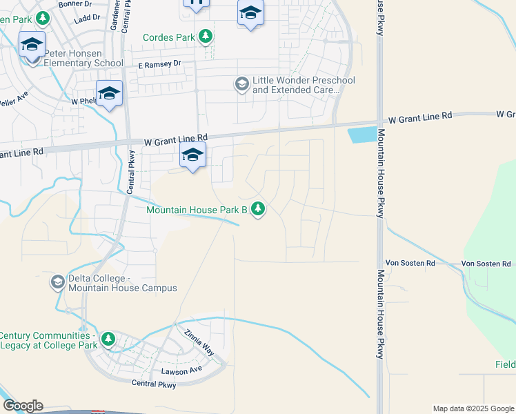 map of restaurants, bars, coffee shops, grocery stores, and more near 373 East Gobind Boulevard in Tracy