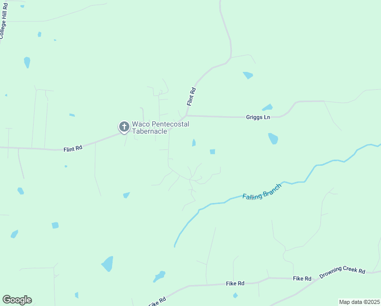 map of restaurants, bars, coffee shops, grocery stores, and more near 181 Falling Branch Road in Waco