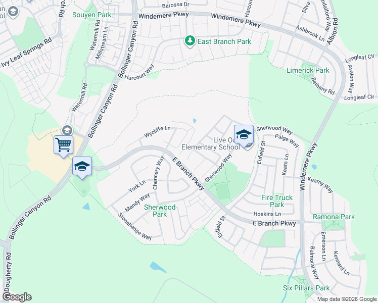map of restaurants, bars, coffee shops, grocery stores, and more near 817 Mornington Court in San Ramon