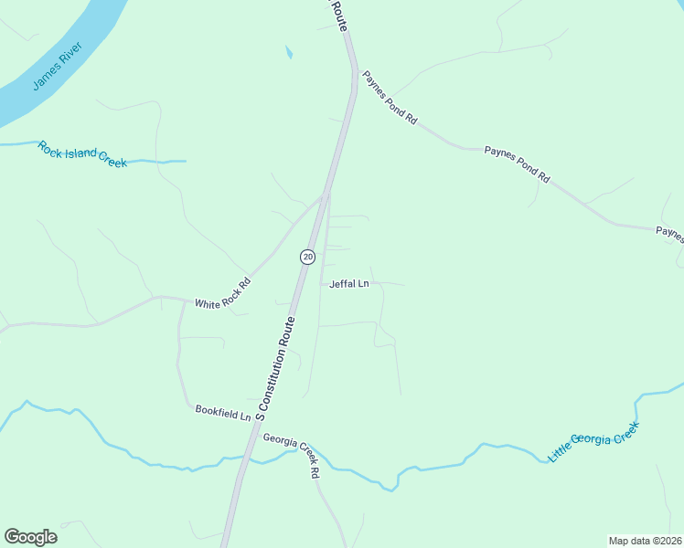 map of restaurants, bars, coffee shops, grocery stores, and more near B-A-H Road in Scottsville