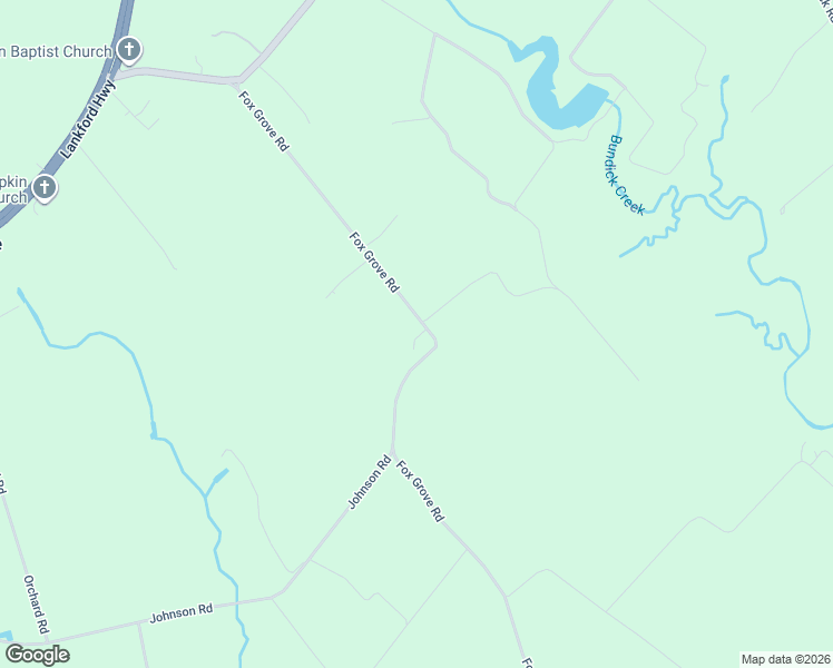 map of restaurants, bars, coffee shops, grocery stores, and more near 20552 Fox Grove Road in Parksley