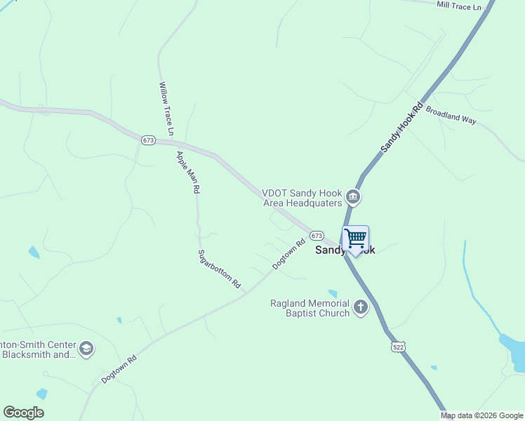map of restaurants, bars, coffee shops, grocery stores, and more near 3541 Whitehall Road in Sandy Hook