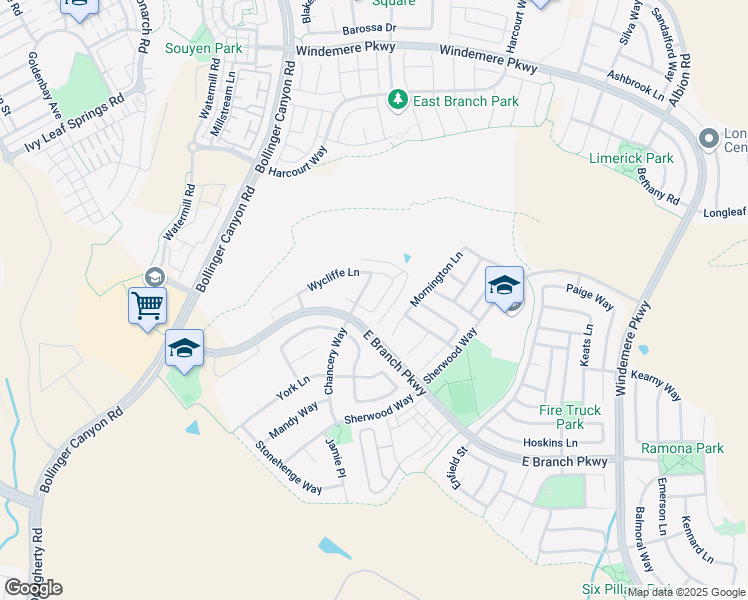 map of restaurants, bars, coffee shops, grocery stores, and more near 1238 Chancery Way in San Ramon