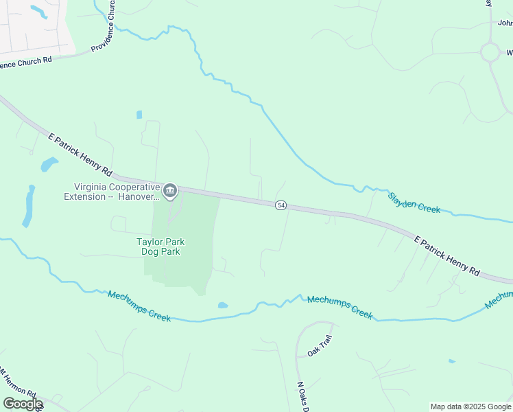 map of restaurants, bars, coffee shops, grocery stores, and more near 9397 East Patrick Henry Road in Ashland