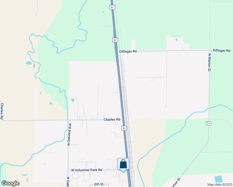 map of restaurants, bars, coffee shops, grocery stores, and more near 2100 North Illinois Avenue in Carbondale