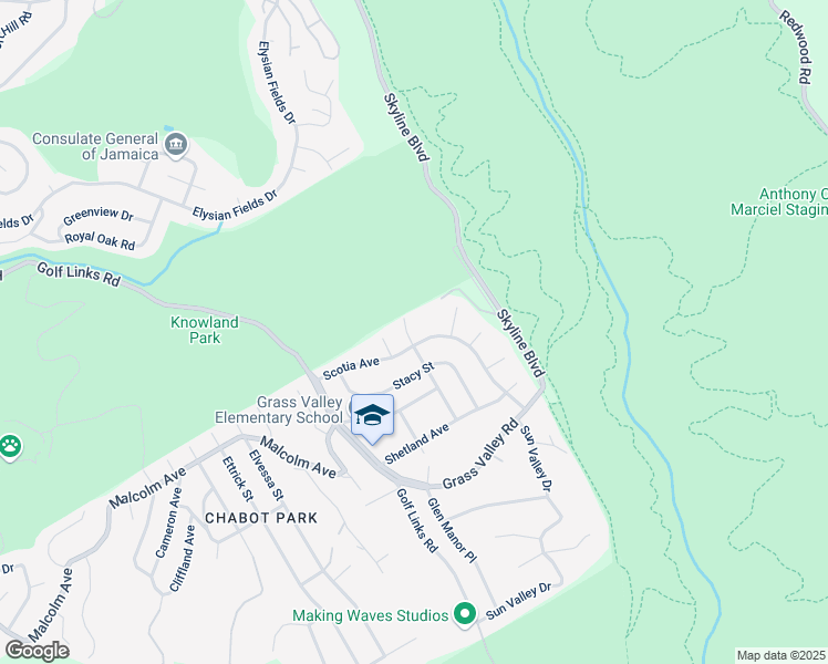 map of restaurants, bars, coffee shops, grocery stores, and more near 10714 Cotter Street in Oakland