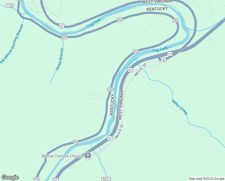 map of restaurants, bars, coffee shops, grocery stores, and more near Kentucky 292 in Pilgrim