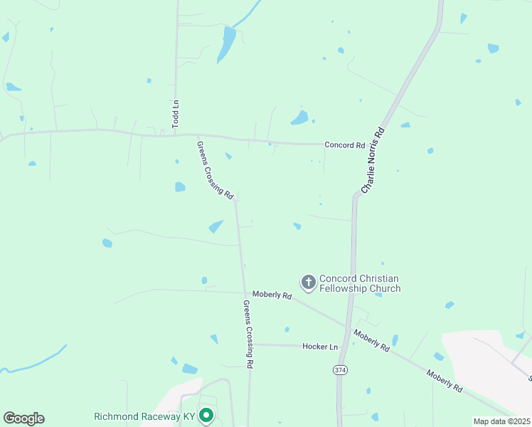 map of restaurants, bars, coffee shops, grocery stores, and more near 575 Greens Crossing Road in Richmond