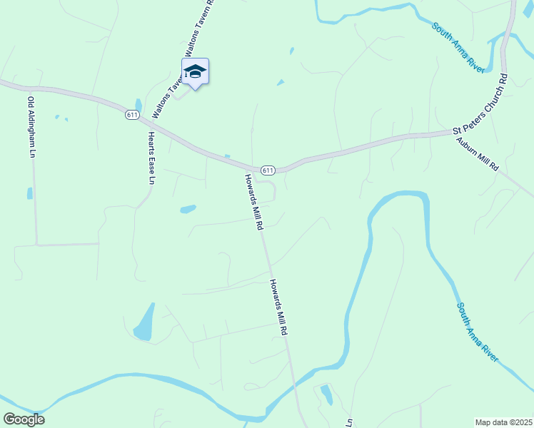 map of restaurants, bars, coffee shops, grocery stores, and more near 12544 Howards Mill Road in Montpelier