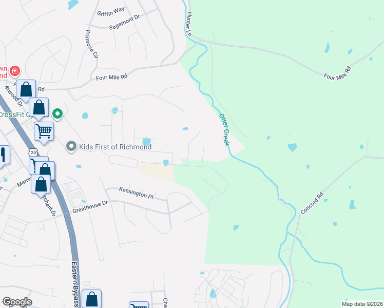 map of restaurants, bars, coffee shops, grocery stores, and more near 741 Amanda Court in Richmond