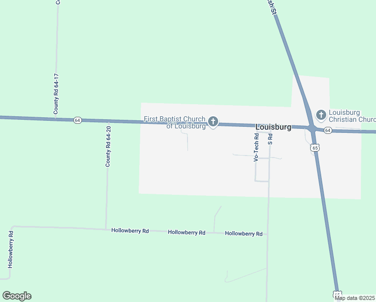 map of restaurants, bars, coffee shops, grocery stores, and more near 2 Easy Lane in Louisburg