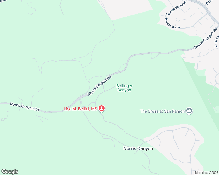 map of restaurants, bars, coffee shops, grocery stores, and more near 149 Lyndhurst Place in San Ramon