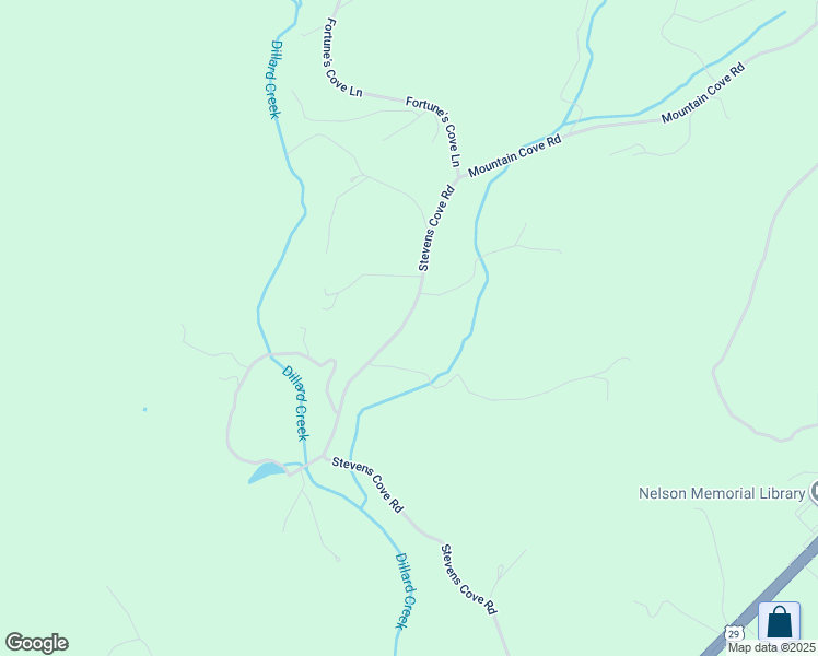 map of restaurants, bars, coffee shops, grocery stores, and more near 1354 Stevens Cove Road in Lovingston
