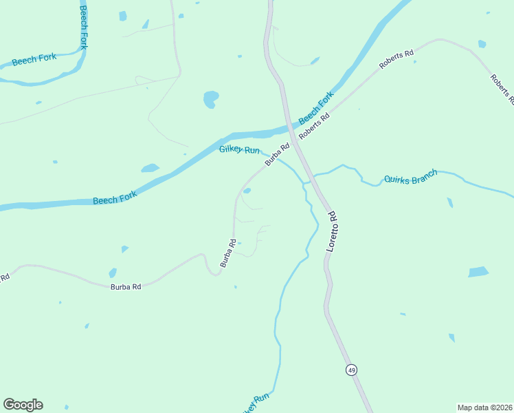 map of restaurants, bars, coffee shops, grocery stores, and more near 252 Burba Road in Bardstown