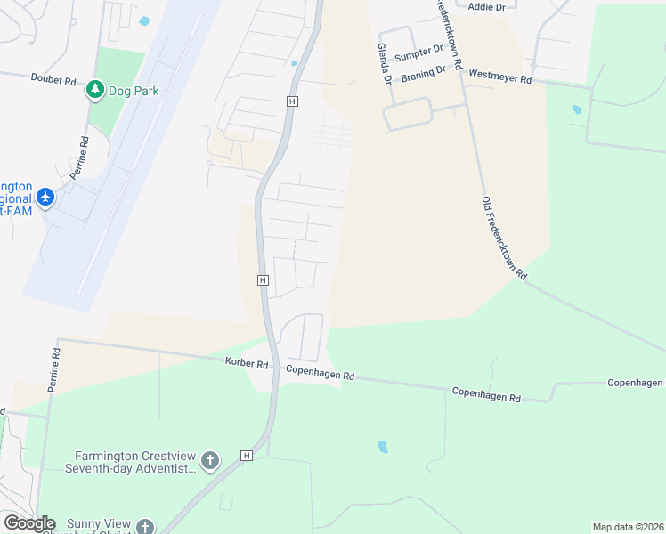 map of restaurants, bars, coffee shops, grocery stores, and more near 1442 Black Rock Lane in Farmington