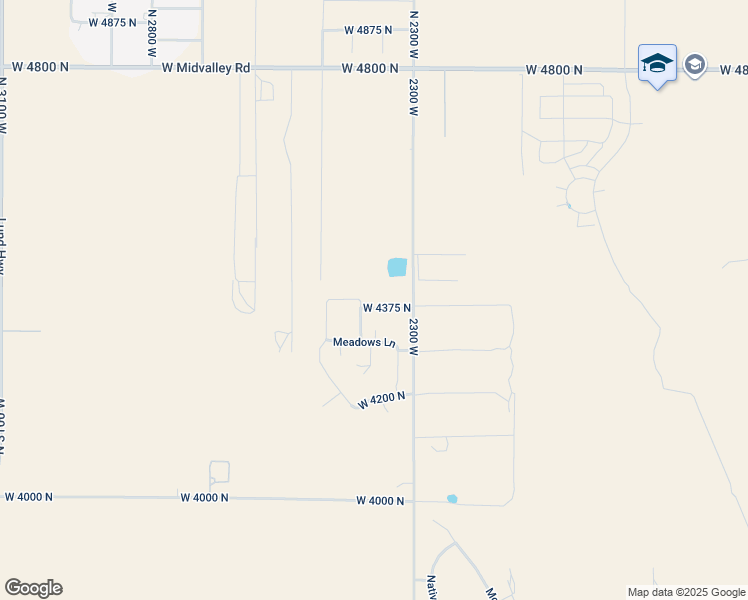 map of restaurants, bars, coffee shops, grocery stores, and more near 4346 North 2400 West in Cedar City
