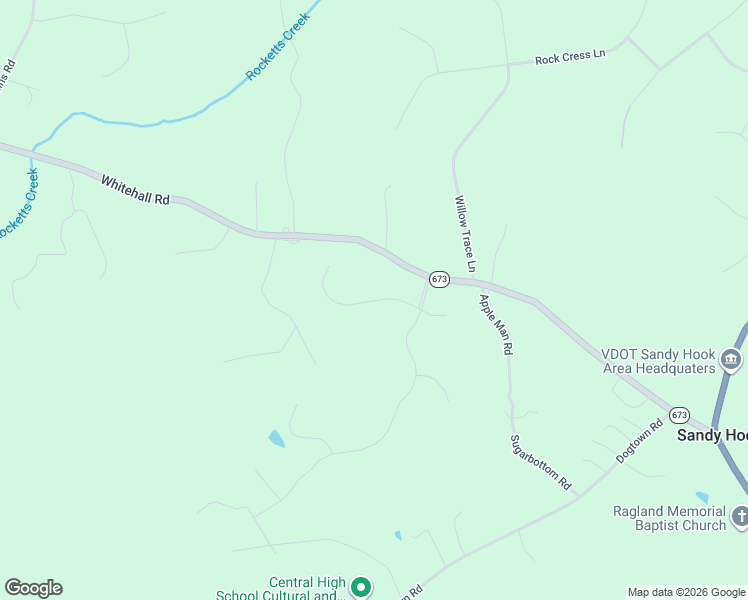 map of restaurants, bars, coffee shops, grocery stores, and more near 3653 Whitehall Road in Sandy Hook