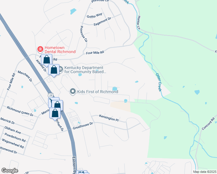 map of restaurants, bars, coffee shops, grocery stores, and more near 607 cardinal pt in Richmond