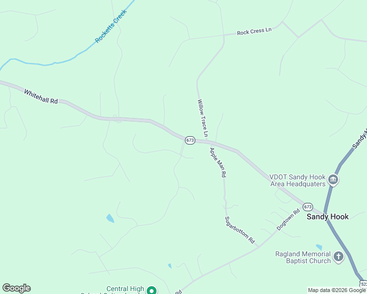 map of restaurants, bars, coffee shops, grocery stores, and more near 3653 Whitehall Road in Sandy Hook