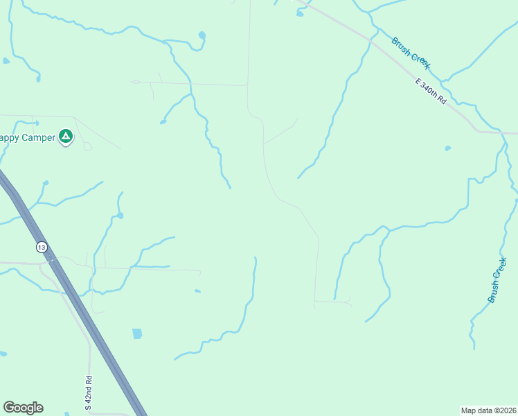 map of restaurants, bars, coffee shops, grocery stores, and more near South 50th Road in Humansville
