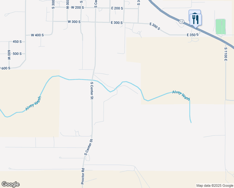 map of restaurants, bars, coffee shops, grocery stores, and more near 1350 S in Escalante