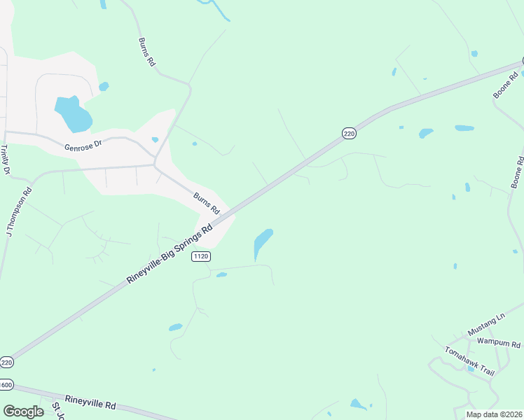 map of restaurants, bars, coffee shops, grocery stores, and more near 2377 Rineyville-Big Springs Road in Rineyville