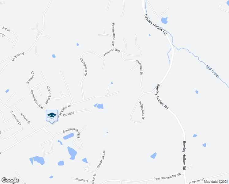 map of restaurants, bars, coffee shops, grocery stores, and more near 925 Pine Valley Drive in Elizabethtown