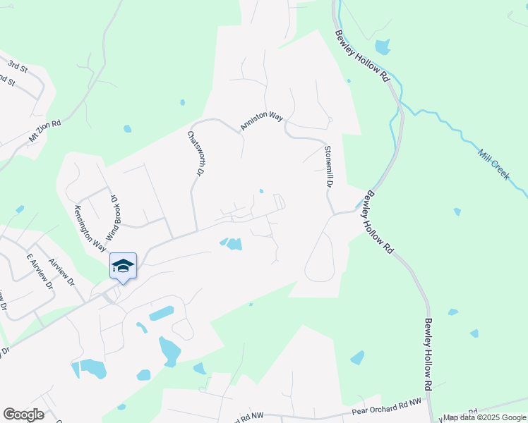 map of restaurants, bars, coffee shops, grocery stores, and more near 925 Pine Valley Drive in Elizabethtown