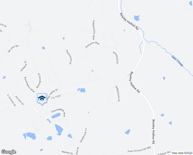 map of restaurants, bars, coffee shops, grocery stores, and more near 925 Pine Valley Drive in Elizabethtown