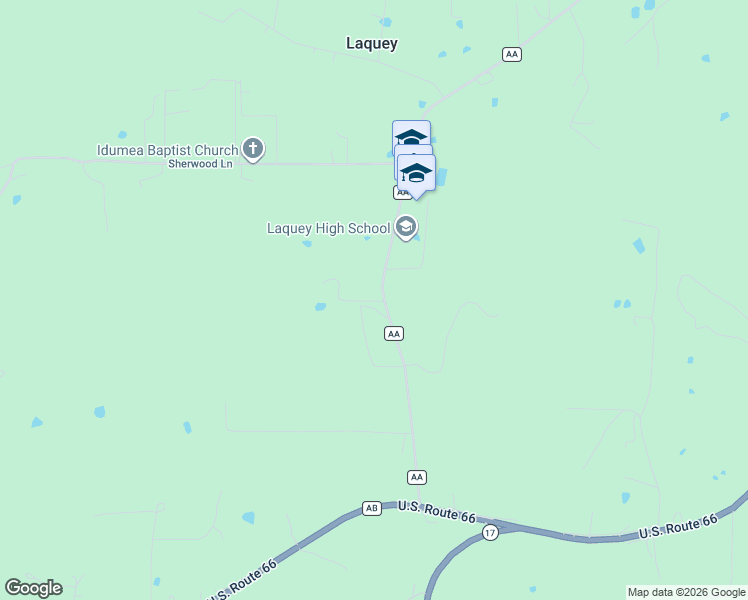 map of restaurants, bars, coffee shops, grocery stores, and more near 27843 Highway Aa in Lebanon