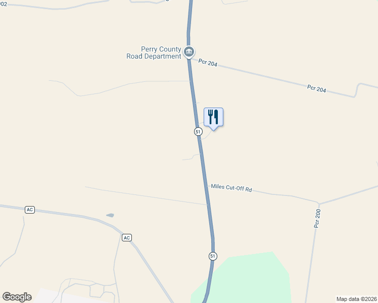 map of restaurants, bars, coffee shops, grocery stores, and more near 34 Missouri Lane in Perryville