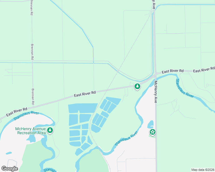 map of restaurants, bars, coffee shops, grocery stores, and more near 24895 East River Road in Escalon
