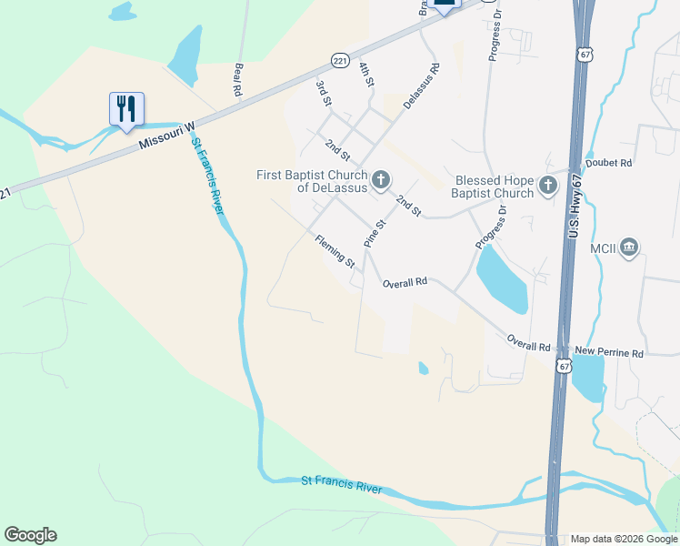 map of restaurants, bars, coffee shops, grocery stores, and more near 4056 Fleming Street in Farmington