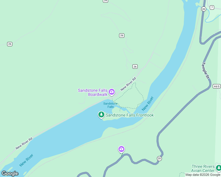 map of restaurants, bars, coffee shops, grocery stores, and more near 254 Fallsview Lane in Shady Spring