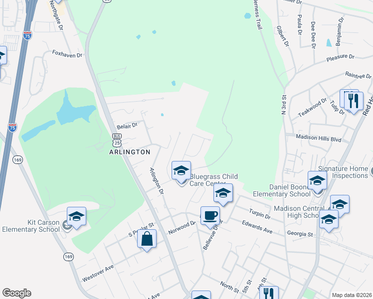 map of restaurants, bars, coffee shops, grocery stores, and more near 1504 Providence Road in Richmond