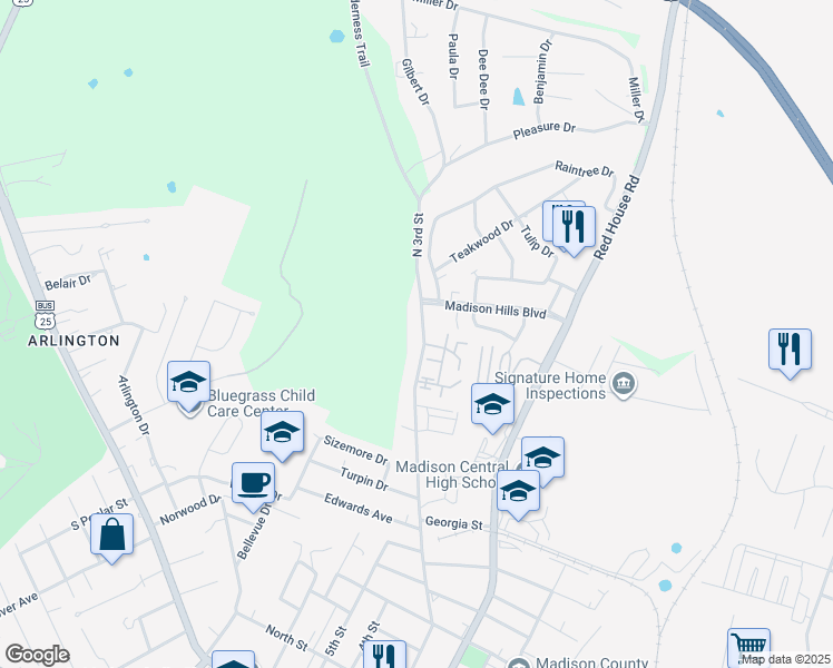 map of restaurants, bars, coffee shops, grocery stores, and more near 752 North 3rd Street in Richmond