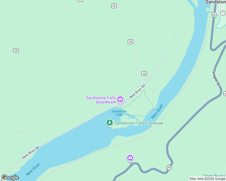 map of restaurants, bars, coffee shops, grocery stores, and more near 254 Falls View Lane in Hinton