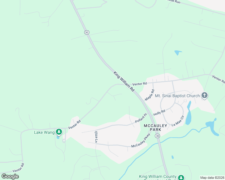 map of restaurants, bars, coffee shops, grocery stores, and more near 2510 Venter Road in Aylett