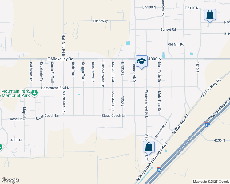 map of restaurants, bars, coffee shops, grocery stores, and more near 4592 Marshal Trail in Enoch
