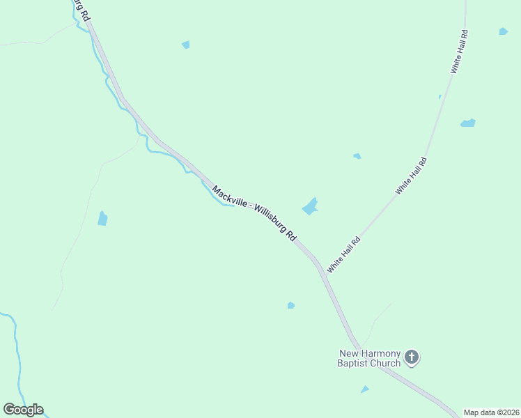 map of restaurants, bars, coffee shops, grocery stores, and more near Mackville - Willisburg Road in Mackville