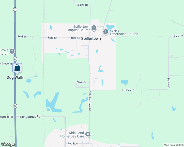map of restaurants, bars, coffee shops, grocery stores, and more near 401-479 South Spillertown Road in Marion