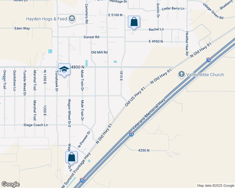 map of restaurants, bars, coffee shops, grocery stores, and more near 4639 Horseshoe Drive in Enoch