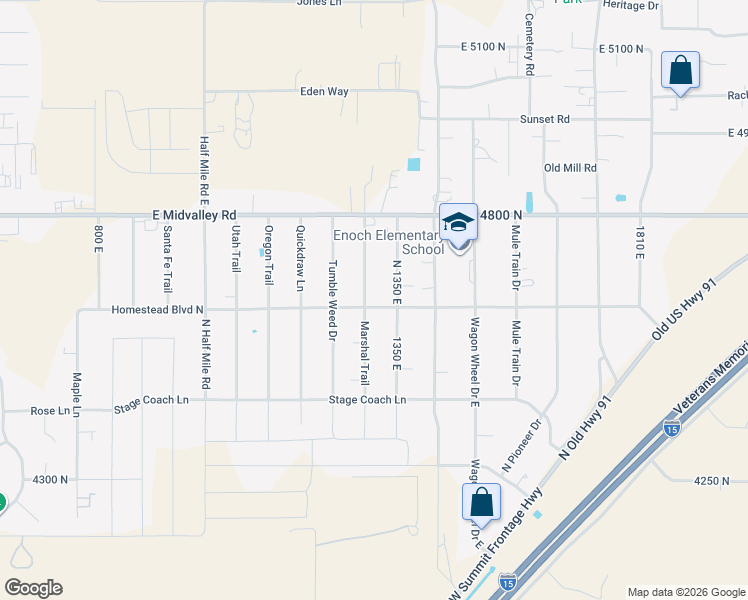 map of restaurants, bars, coffee shops, grocery stores, and more near 4670 Marshal Trail in Enoch