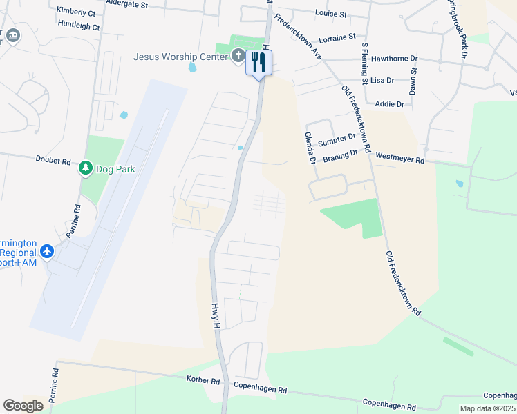map of restaurants, bars, coffee shops, grocery stores, and more near 2225 Icon Way in Farmington