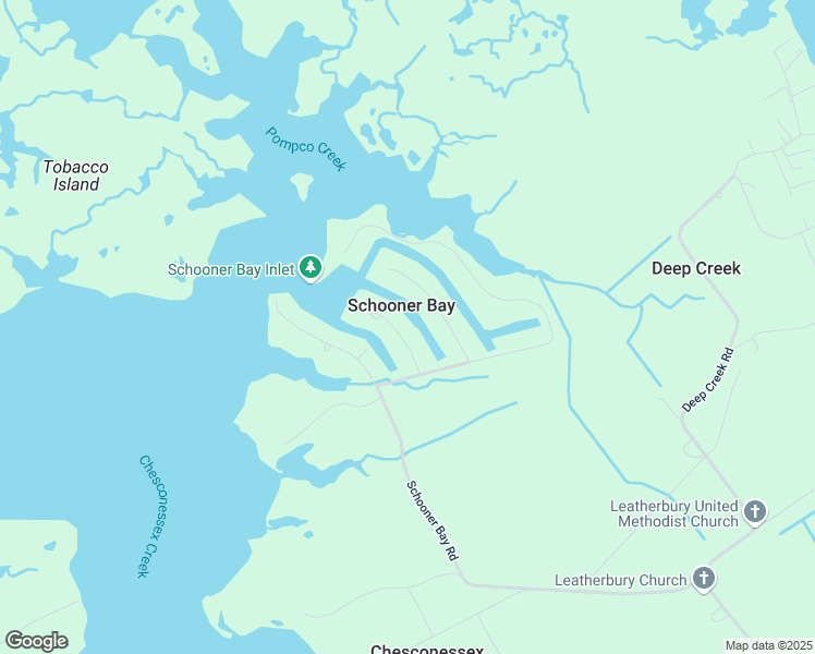 map of restaurants, bars, coffee shops, grocery stores, and more near 20373 Pintail Lane in Onancock