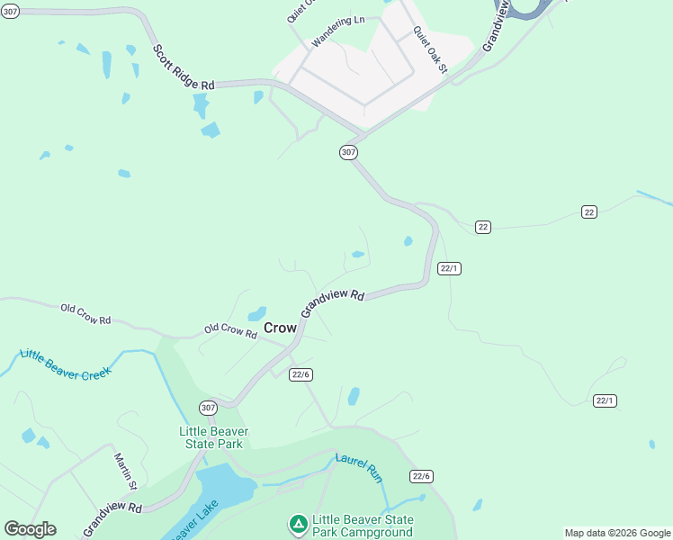 map of restaurants, bars, coffee shops, grocery stores, and more near 128 Cobra Court in Beaver