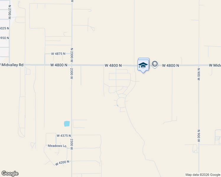 map of restaurants, bars, coffee shops, grocery stores, and more near 4664 North 2000 West in Cedar City